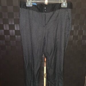 Cynthia Rowley black & white polka dot pants. Size 6.